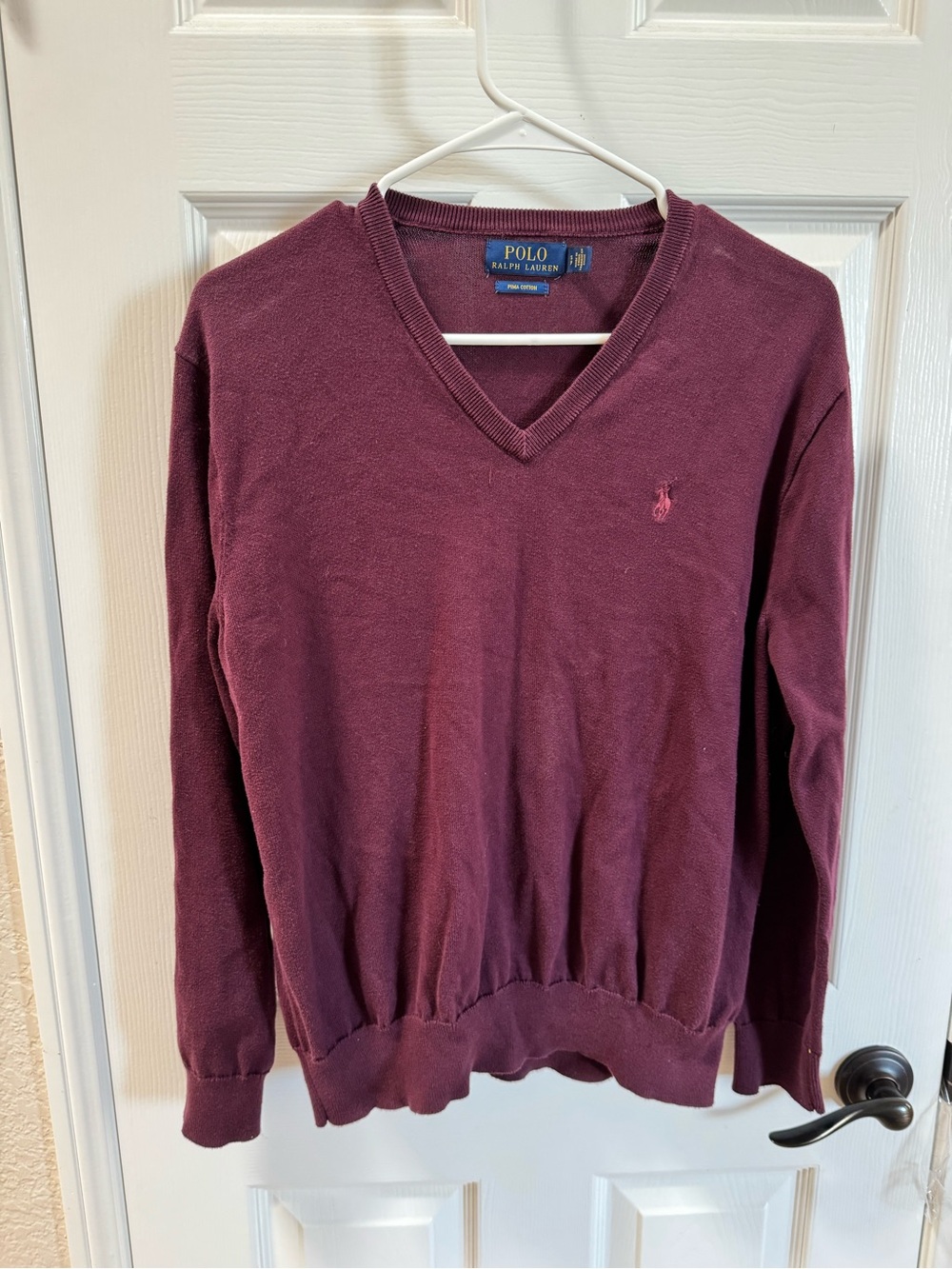 Polo by Ralph Lauren Burgundy Crewneck Sweater